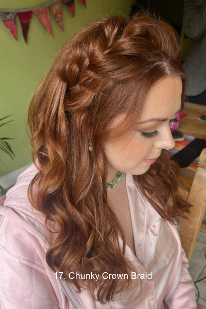 17. Chunky Crown Braid