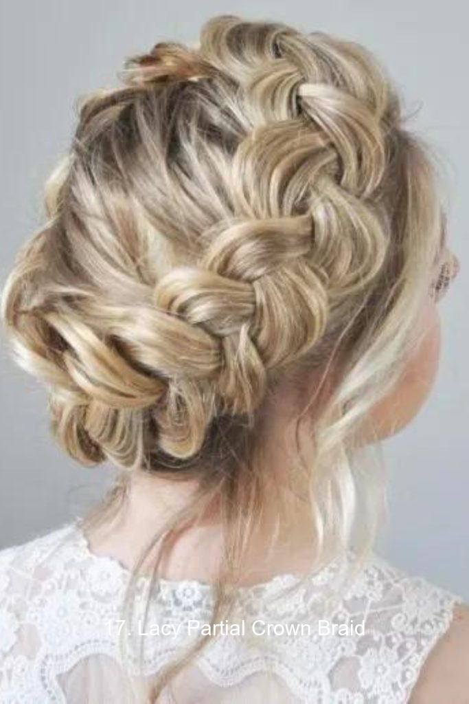 17. Lacy Partial Crown Braid