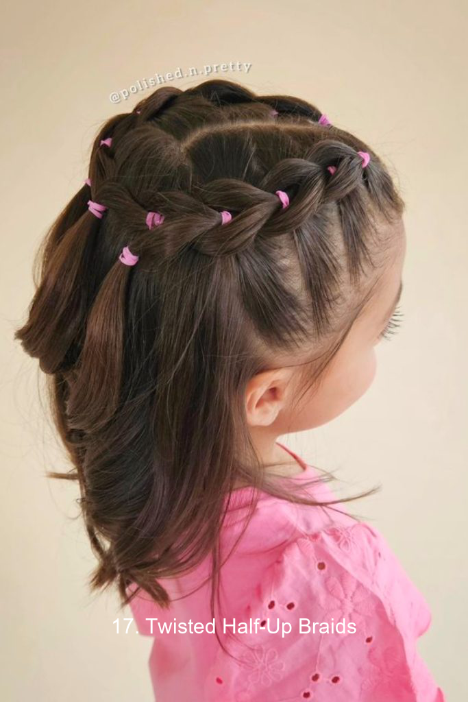 17. Twisted Half-Up Braids