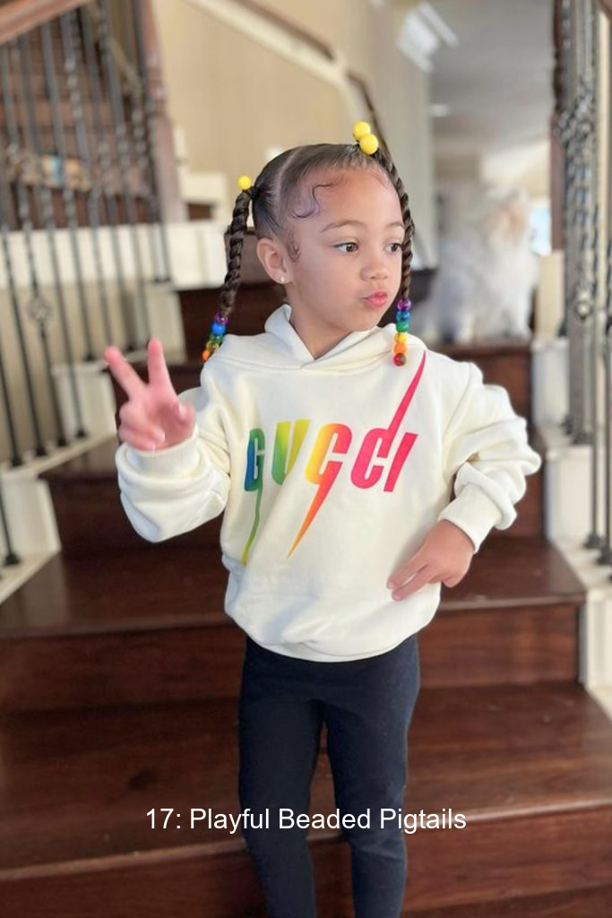 17: Playful Beaded Pigtails