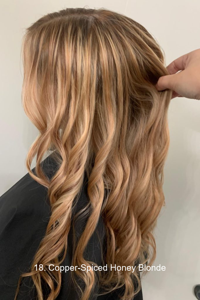 18. Copper-Spiced Honey Blonde