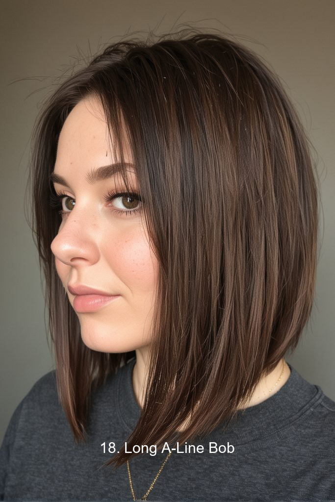 18. Long A-Line Bob
