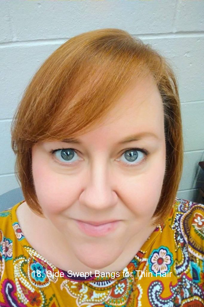 18. Side Swept Bangs for Thin Hair