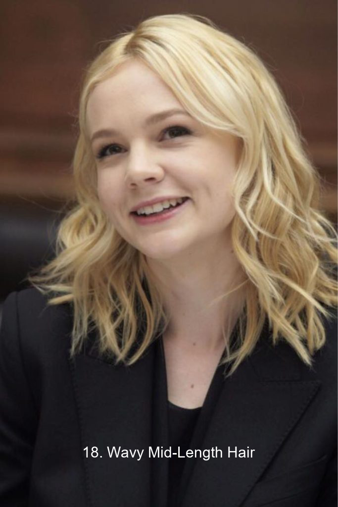 18. Wavy Mid-Length Hair