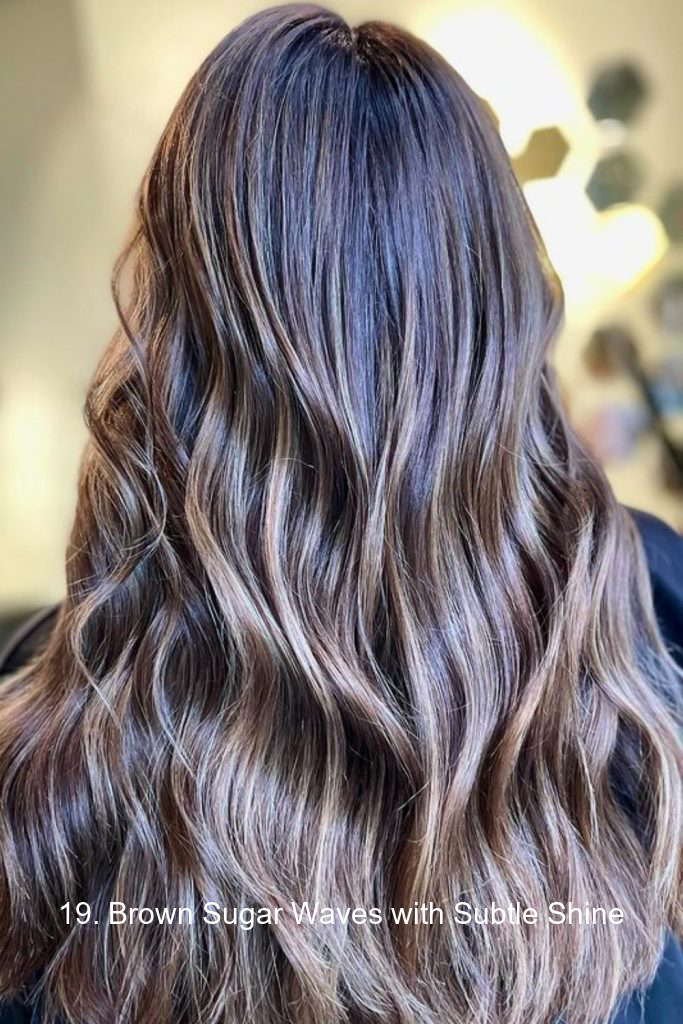 19. Brown Sugar Waves with Subtle Shine