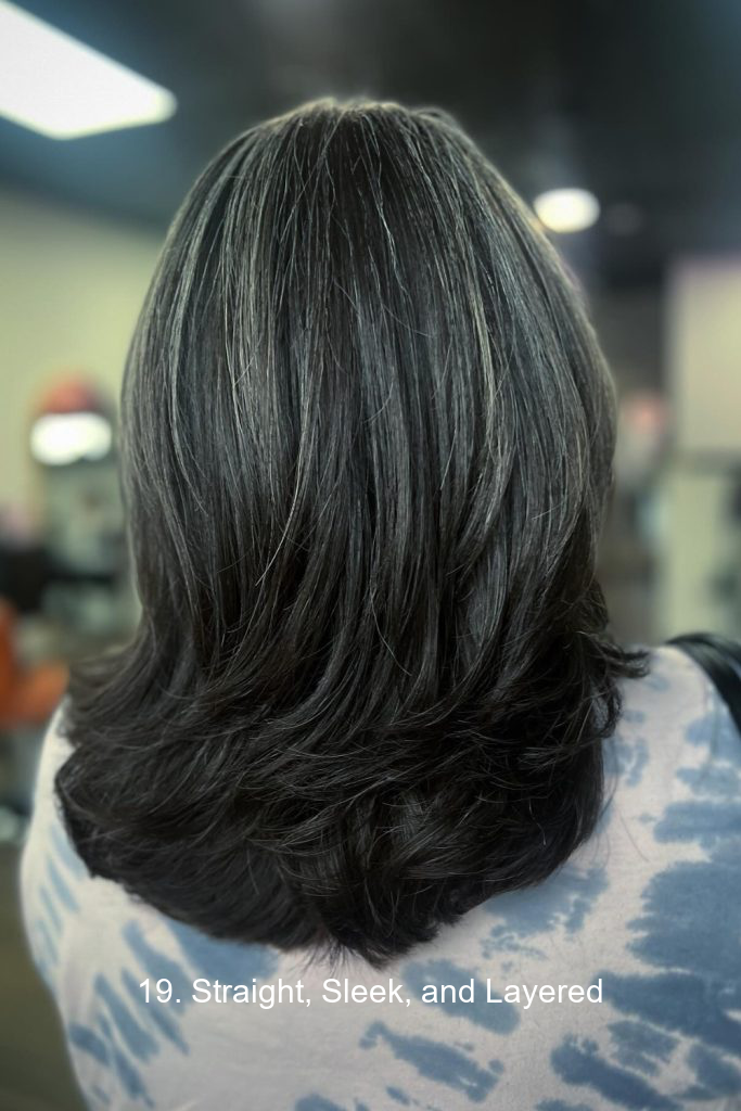 19. Straight, Sleek, and Layered