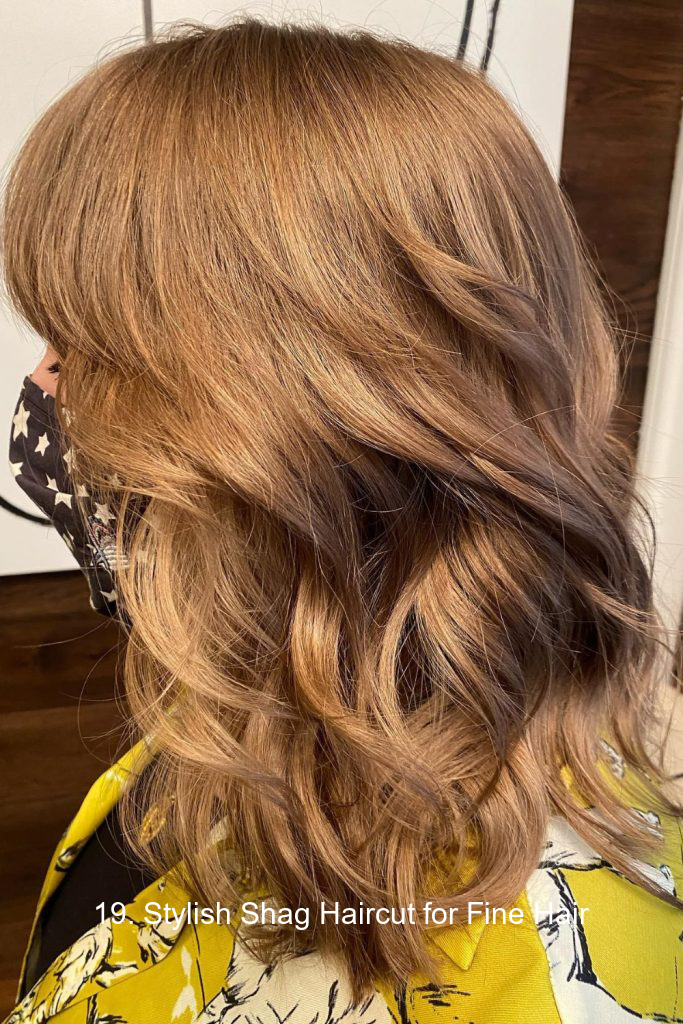 19. Stylish Shag Haircut for Fine Hair