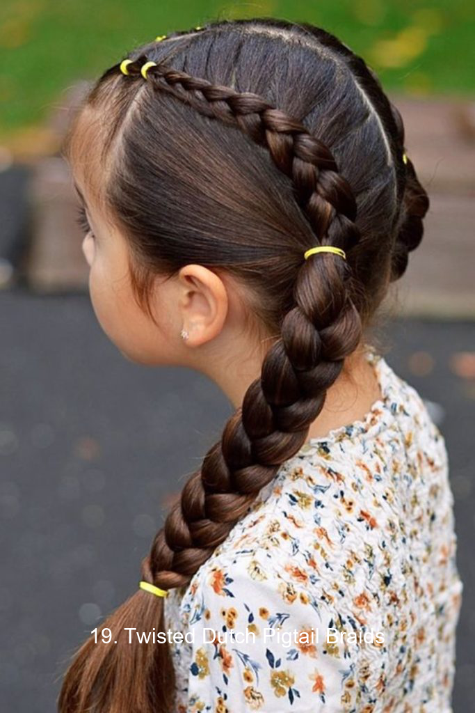 19. Twisted Dutch Pigtail Braids