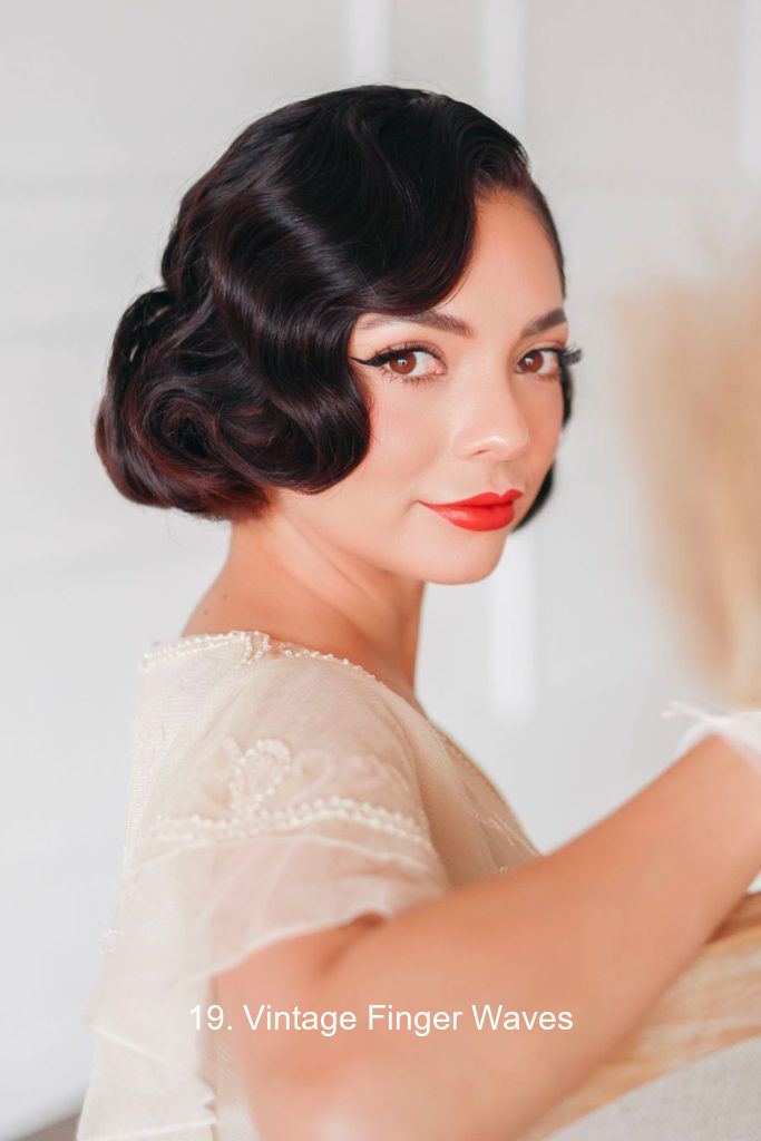 19. Vintage Finger Waves