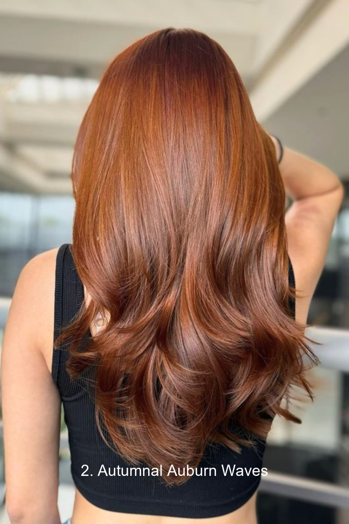 2. Autumnal Auburn Waves
