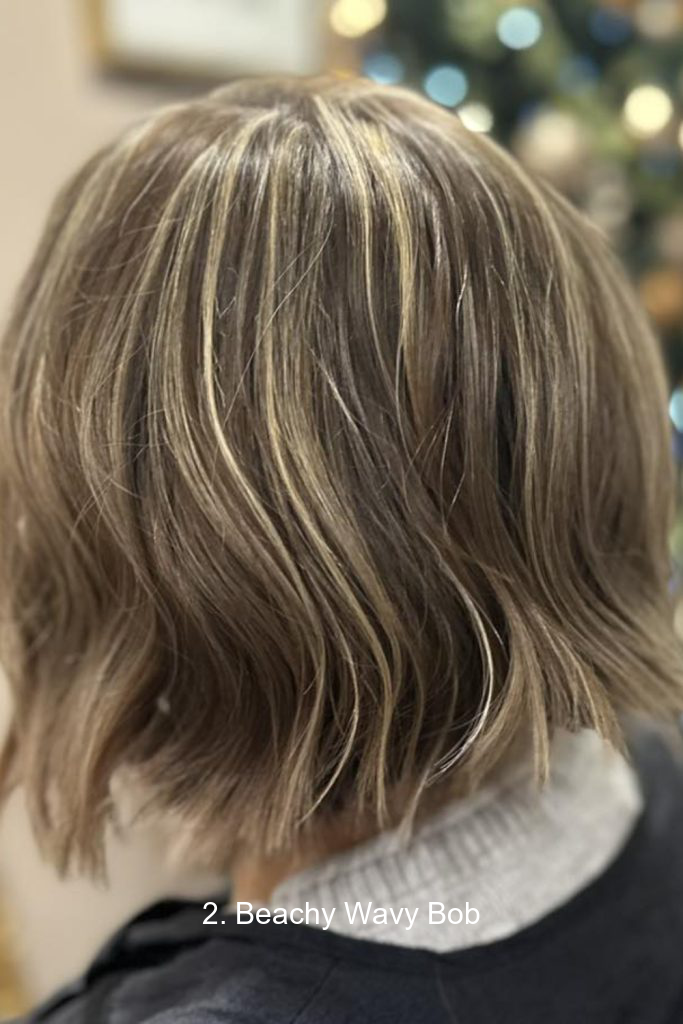 2. Beachy Wavy Bob