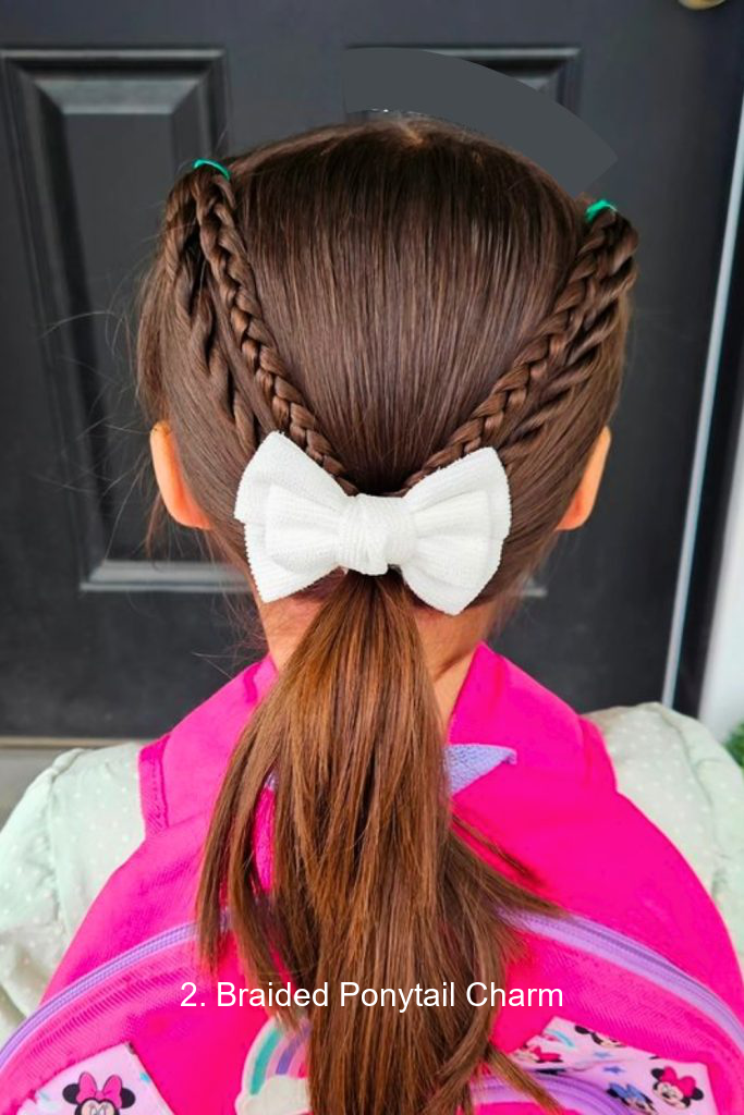 2. Braided Ponytail Charm