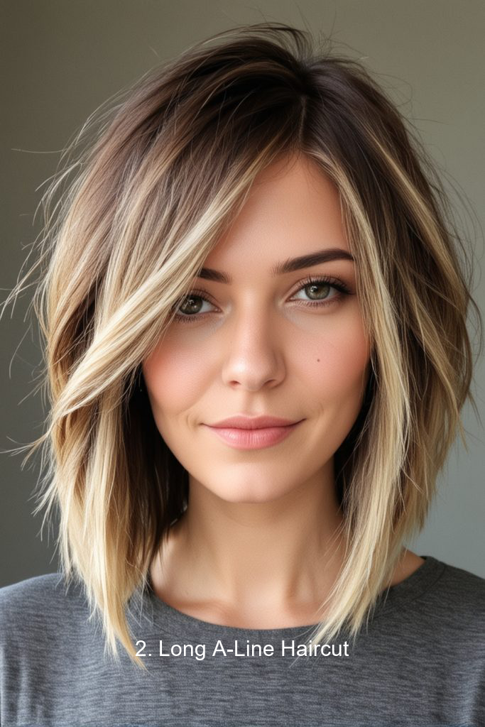 2. Long A-Line Haircut