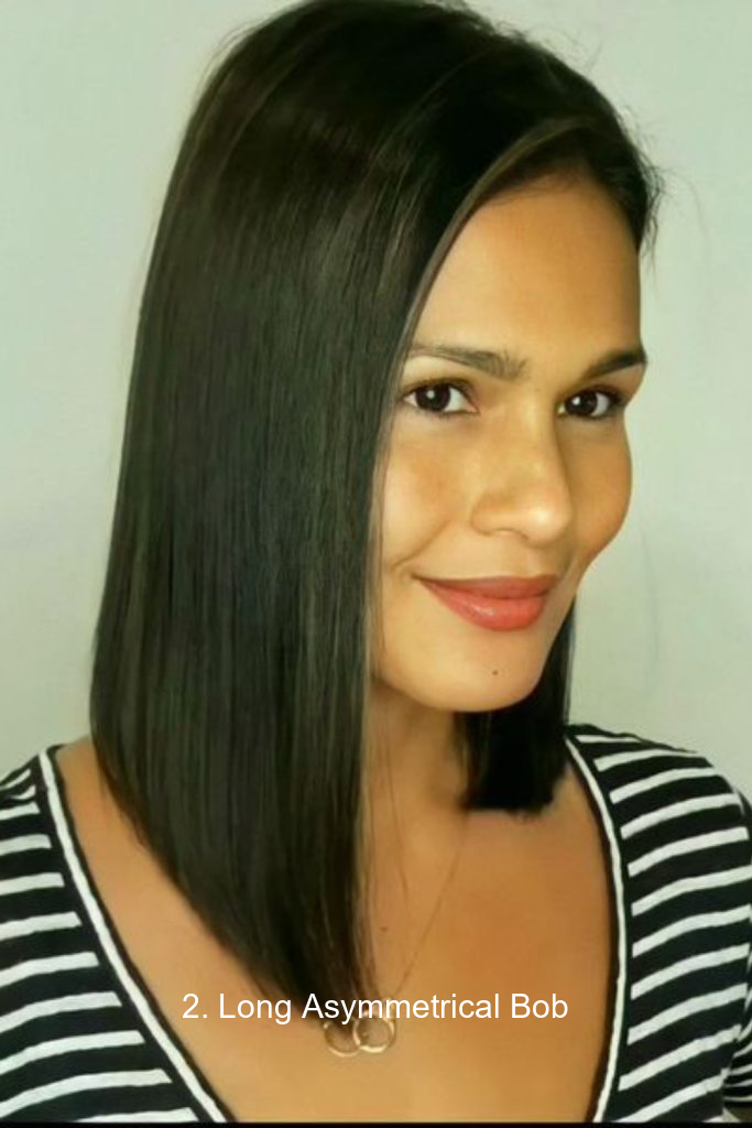 2. Long Asymmetrical Bob