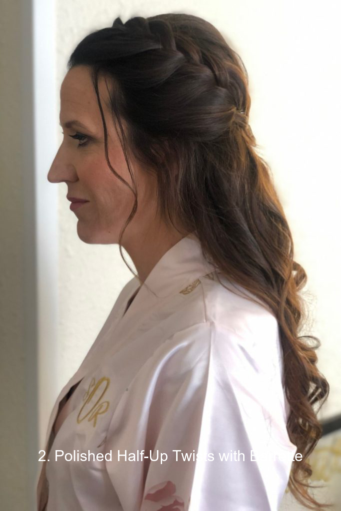 2. Polished Half-Up Twists with Barrette