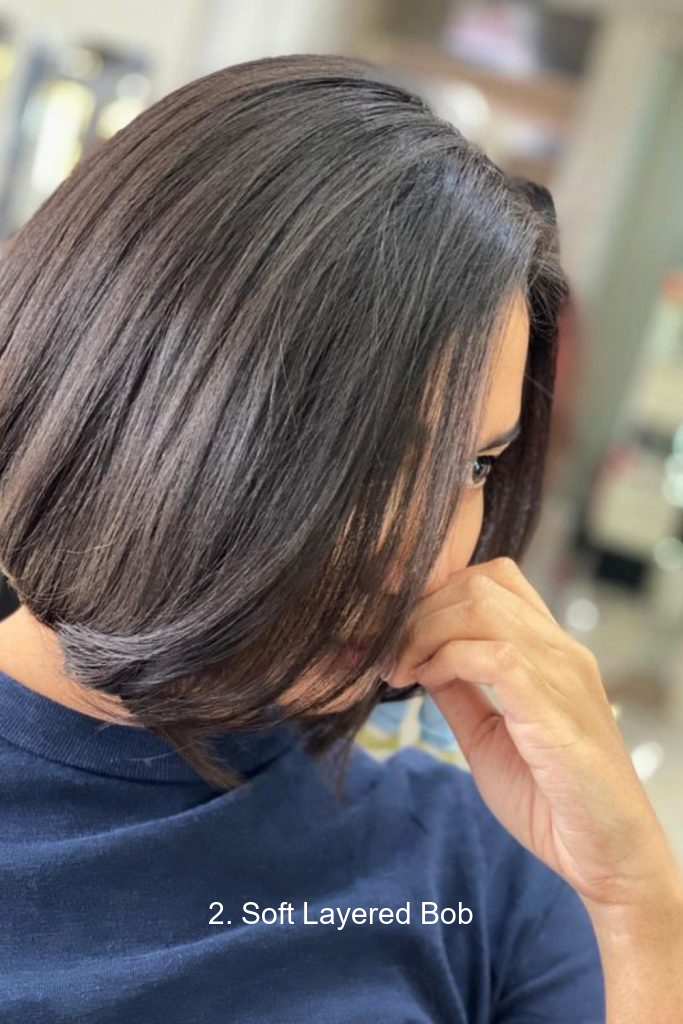 2. Soft Layered Bob
