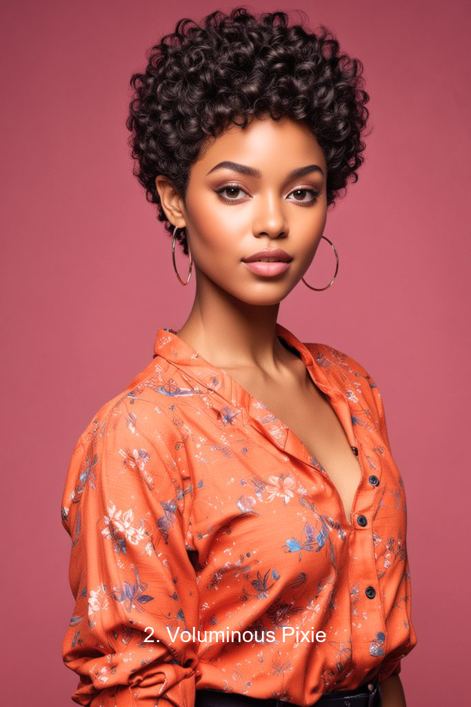 2. Voluminous Pixie