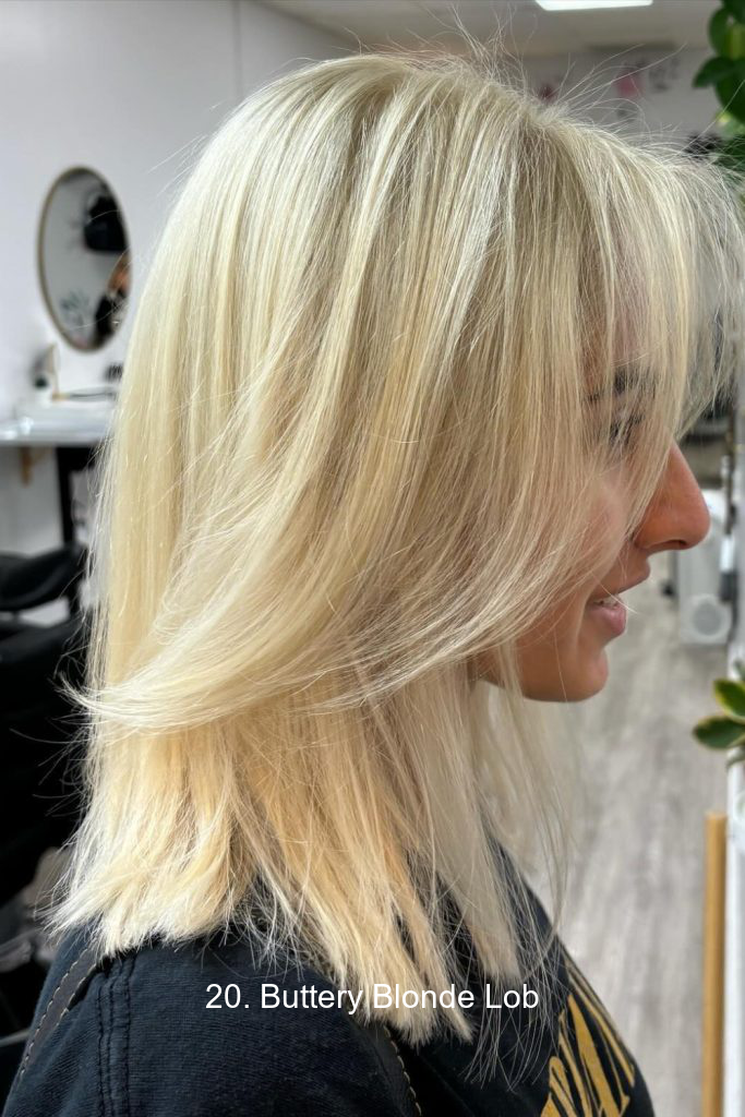 20. Buttery Blonde Lob