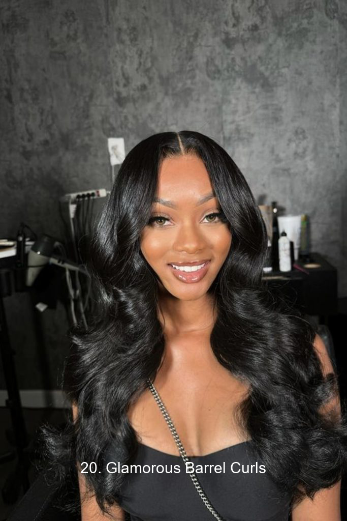 20. Glamorous Barrel Curls