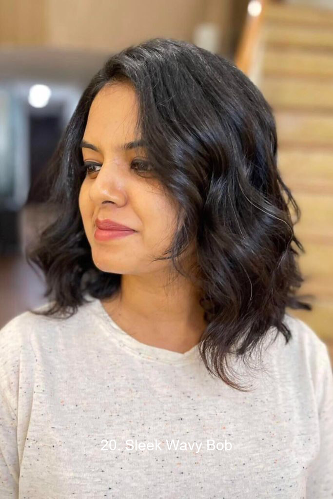 20. Sleek Wavy Bob