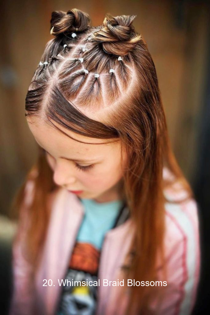 20. Whimsical Braid Blossoms