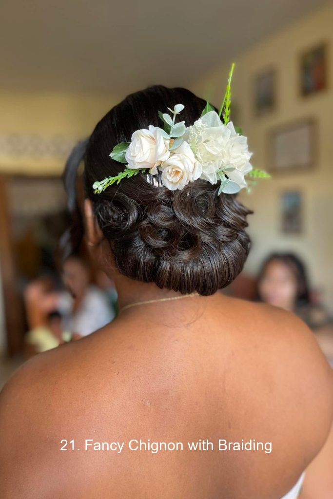 21. Fancy Chignon with Braiding
