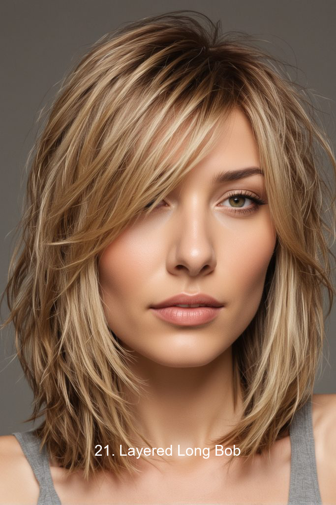 21. Layered Long Bob
