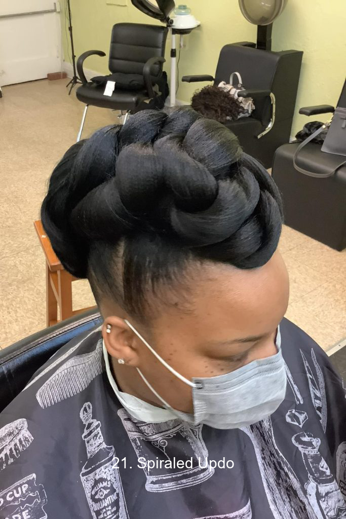 21. Spiraled Updo