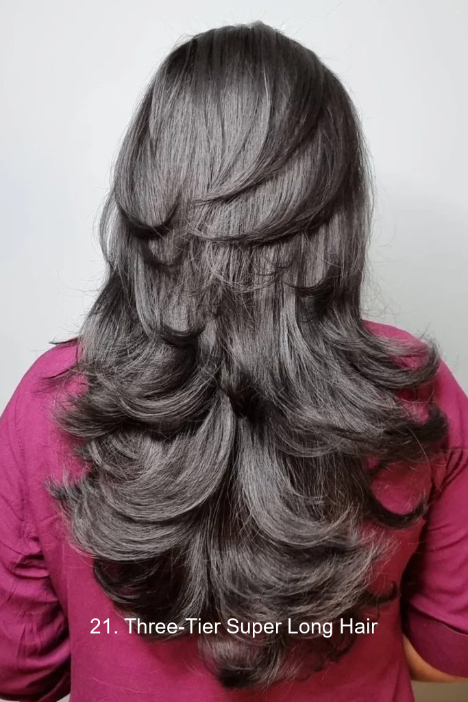 21. Three-Tier Super Long Hair