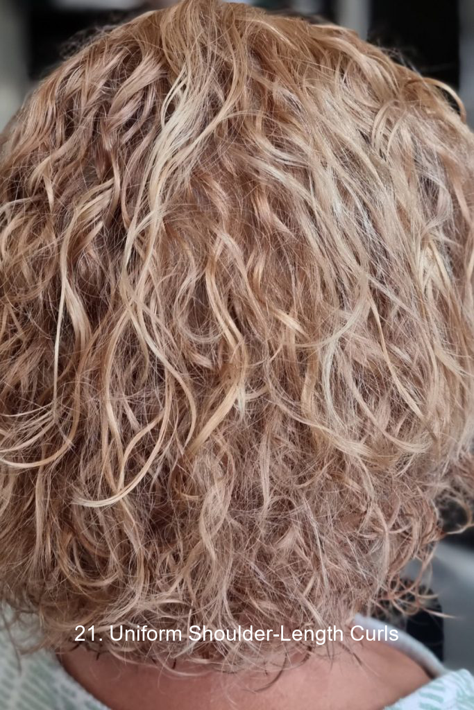 21. Uniform Shoulder-Length Curls