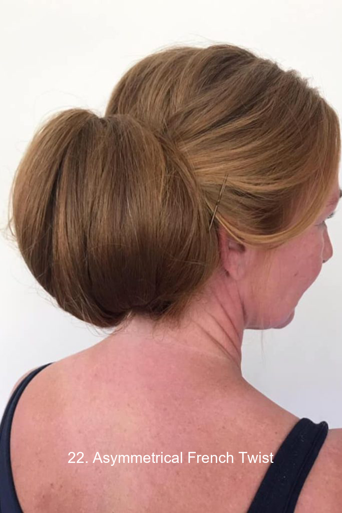22. Asymmetrical French Twist