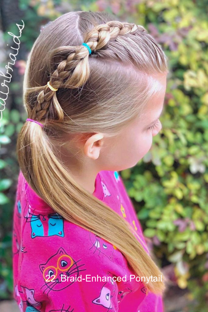 22. Braid-Enhanced Ponytail
