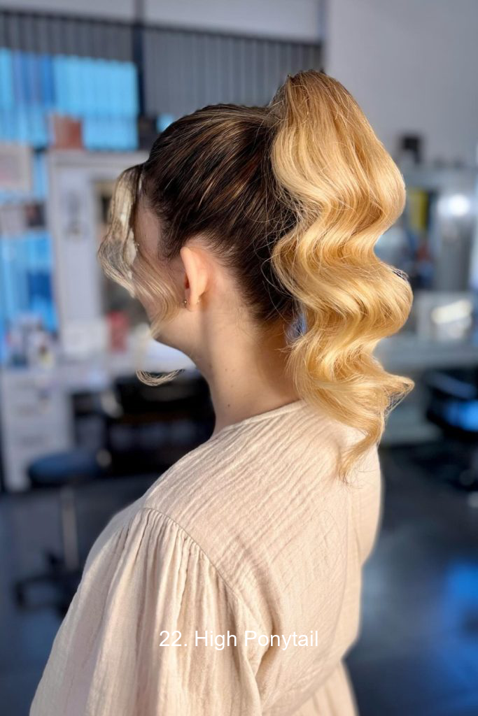 22. High Ponytail