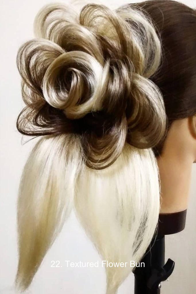 22. Textured Flower Bun