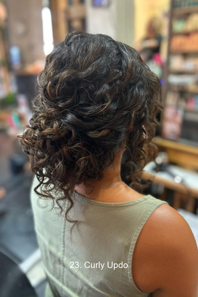 23. Curly Updo