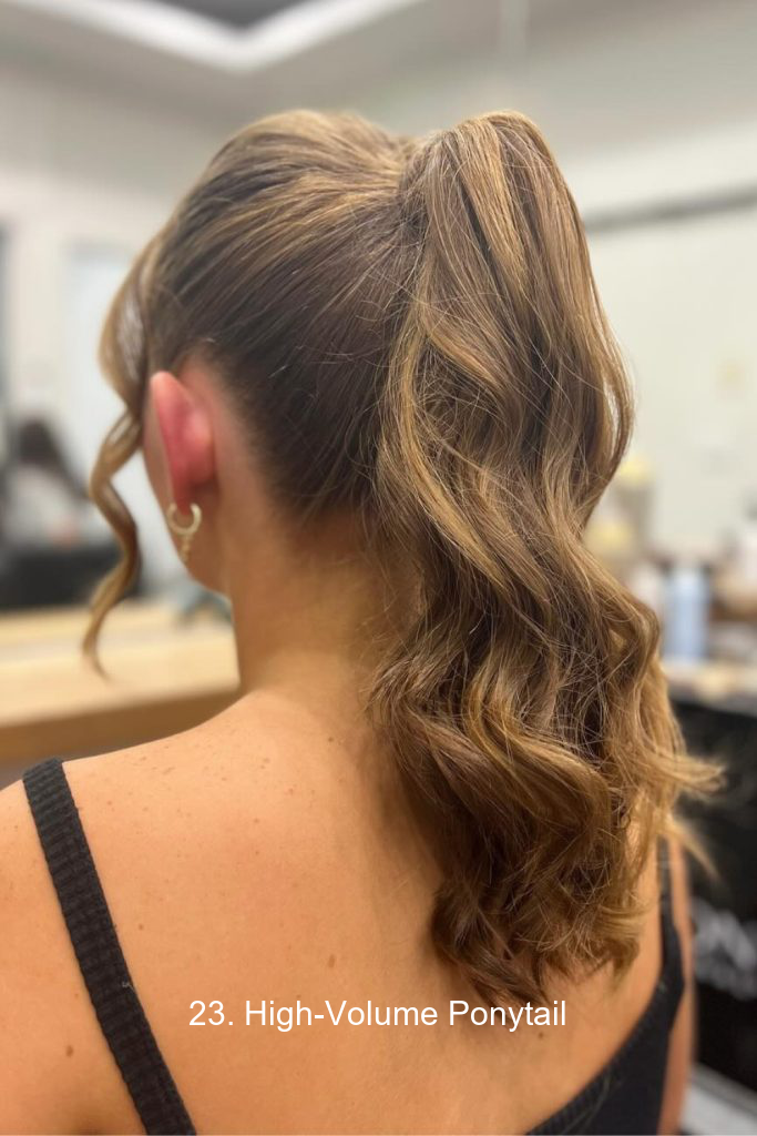 23. High-Volume Ponytail