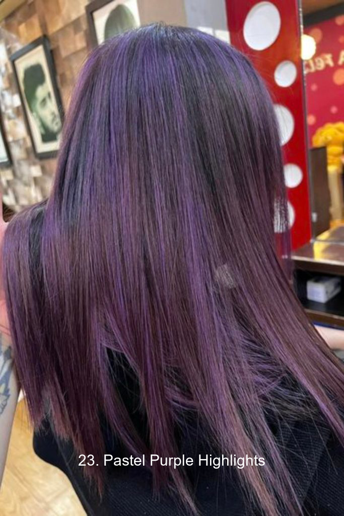 23. Pastel Purple Highlights