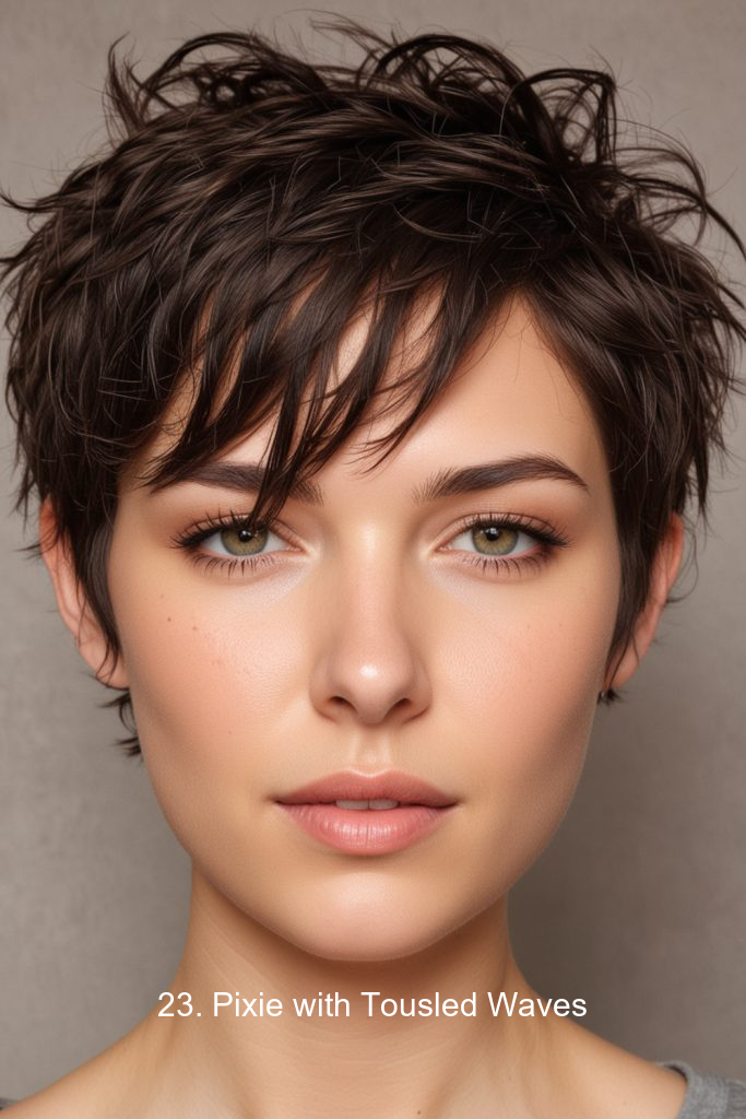 23. Pixie with Tousled Waves