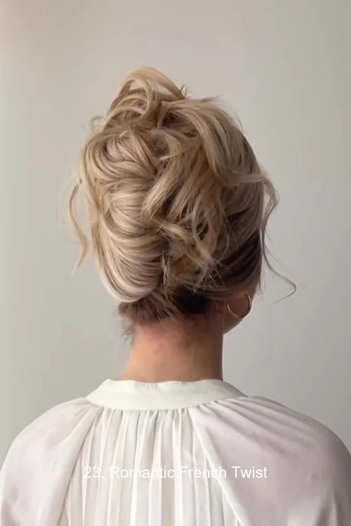 23. Romantic French Twist