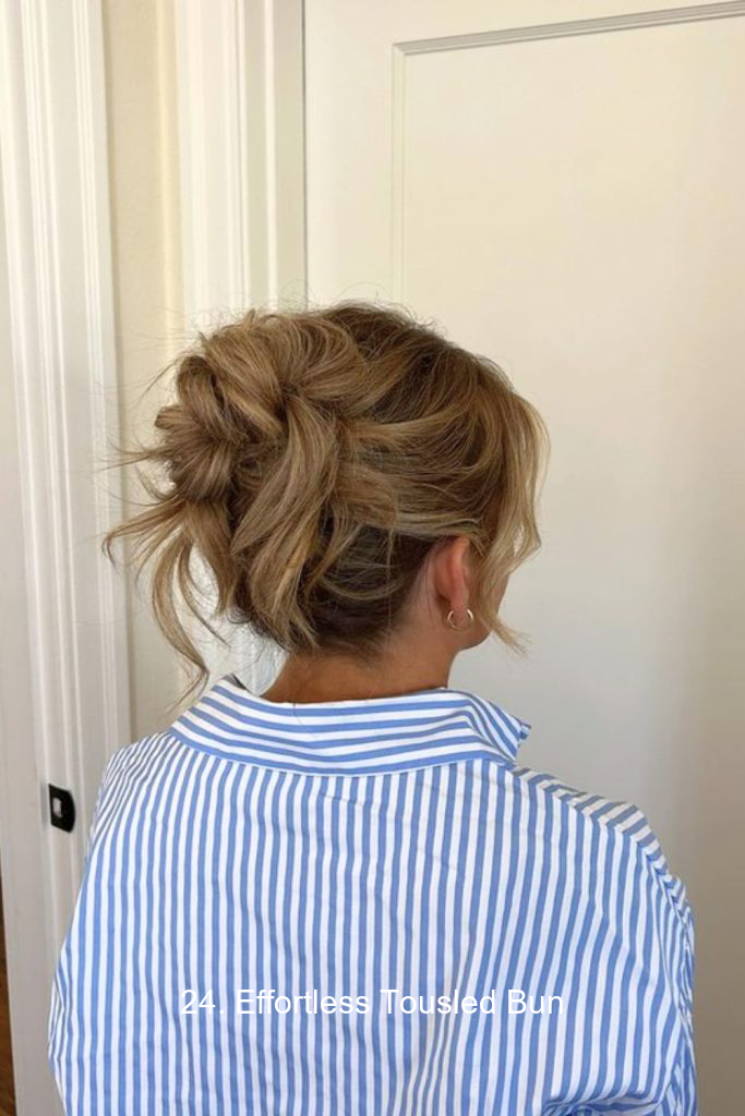 24. Effortless Tousled Bun