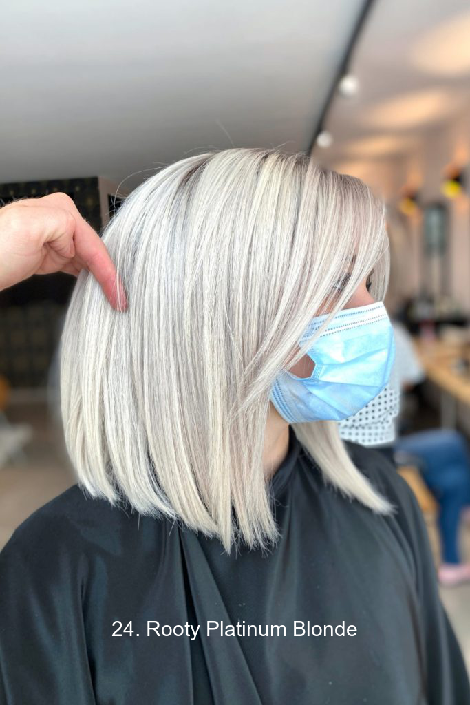 24. Rooty Platinum Blonde