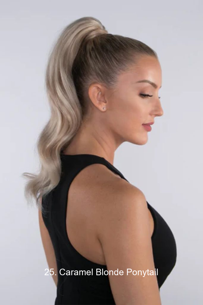 25. Caramel Blonde Ponytail