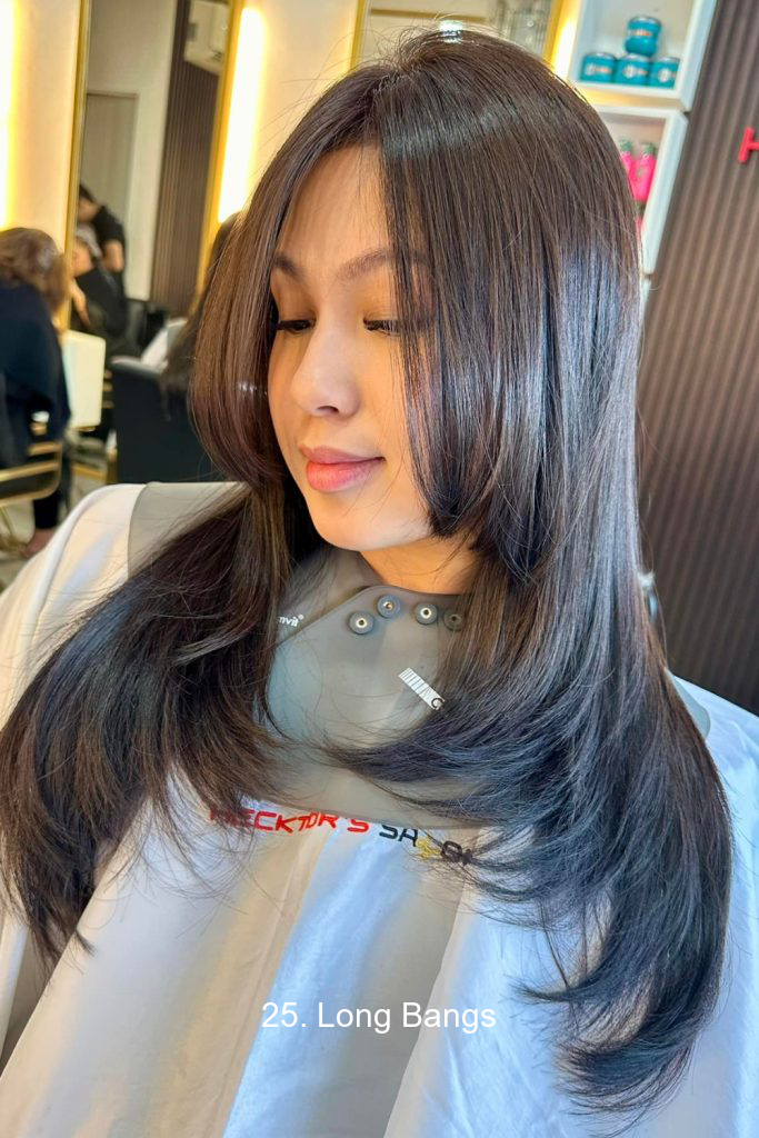 25. Long Bangs