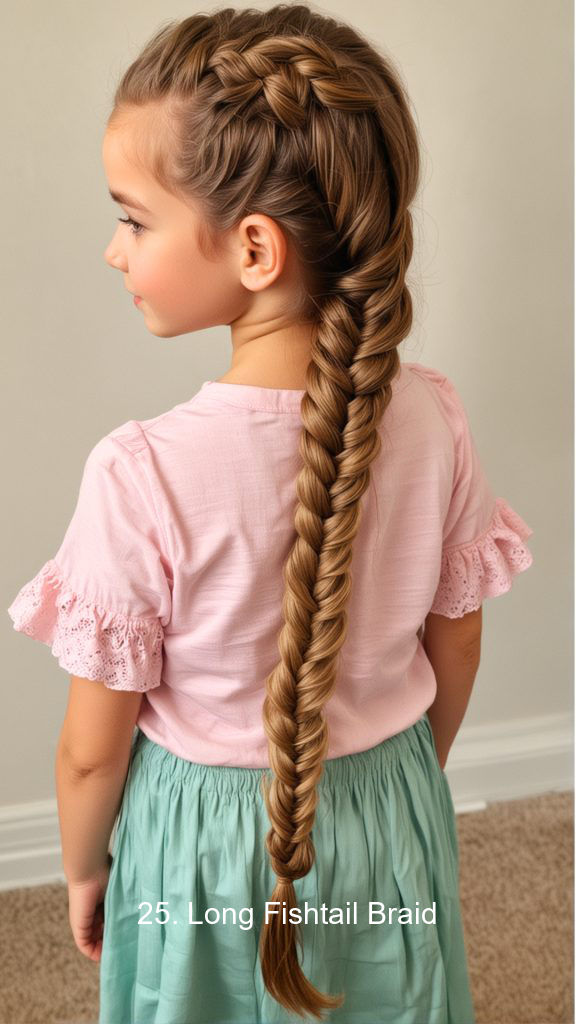 25. Long Fishtail Braid