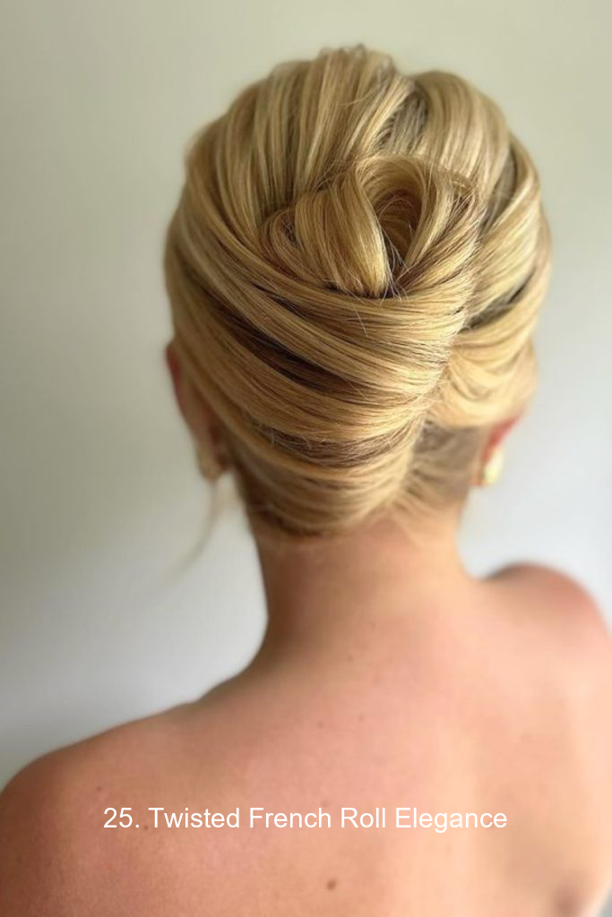 25. Twisted French Roll Elegance
