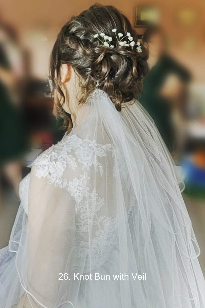 26. Knot Bun with Veil