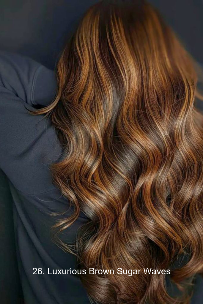 26. Luxurious Brown Sugar Waves