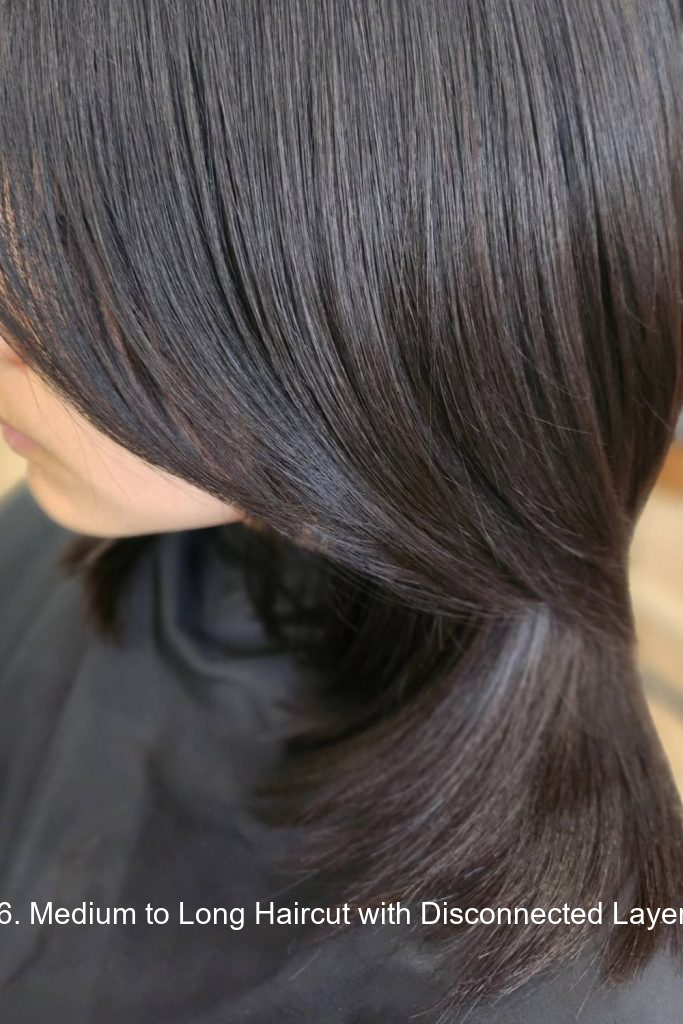 26. Medium to Long Haircut with Disconnected Layers