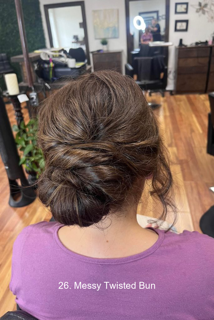 26. Messy Twisted Bun