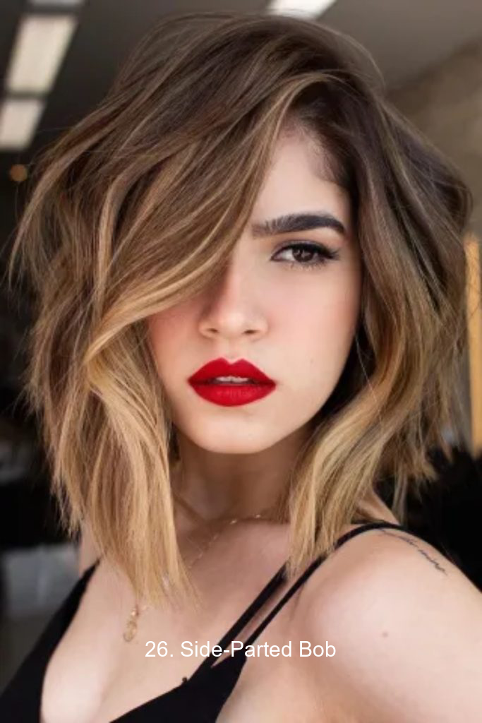 26. Side-Parted Bob